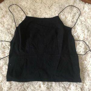 Lulus black tie up top